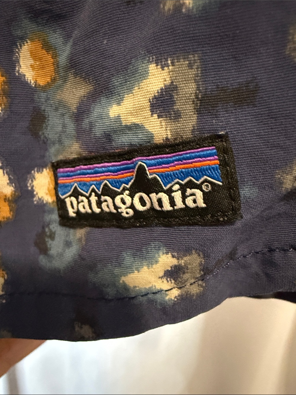 Patagonia Women's Navy Blue Tribal Fleece Shorts - Picture 4 of 5
